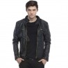 Men's Faux Leather Standard Length Jacket Men's Faux Leather Standard Length Jacket