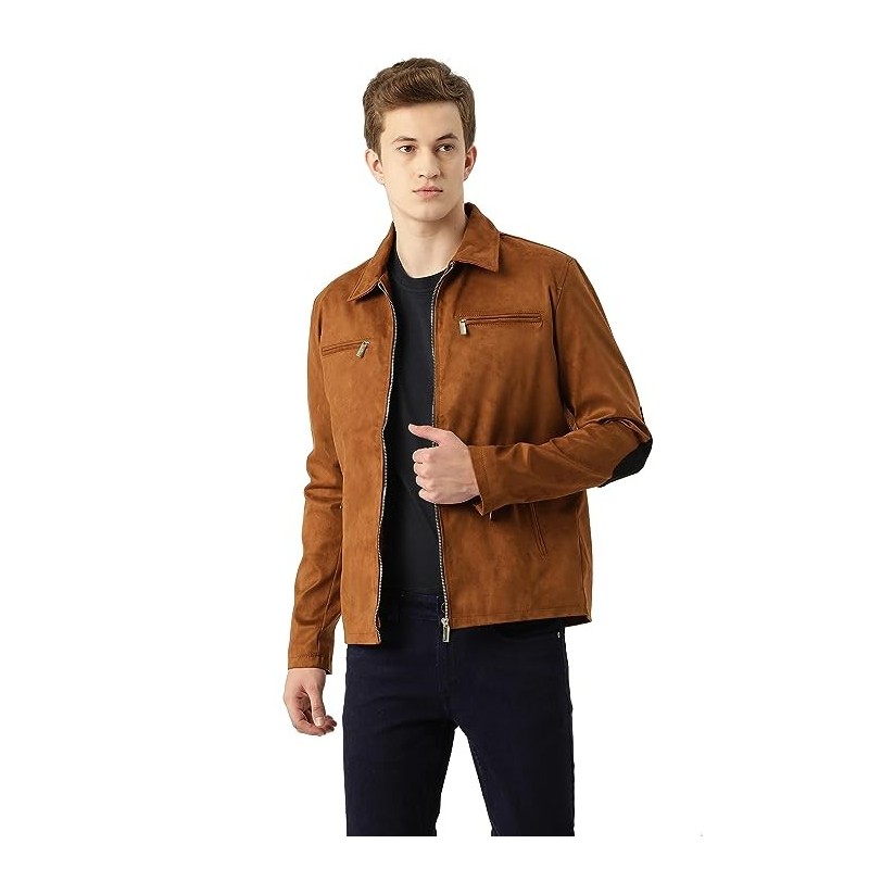Leather Retail Suede Faux Leather Jacket For Men's Leather Retail Suede Faux Leather Jacket For Men's