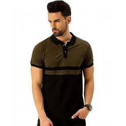 T Shirts for Men, Cotton Polo Neck T Shirts for Men
