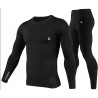 Unbeatable Polyester Spandex Men's Sports Running Set Compression Shirt + Pants Unbeatable Polyester Spandex Men's Sports Running Set Compression Shirt + Pants