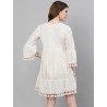 Women's Cotton Above Knee Length A-Line Indo Western Dress Women's Cotton Above Knee Length A-Line Indo Western Dress