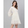 Women's Cotton Above Knee Length A-Line Indo Western Dress Women's Cotton Above Knee Length A-Line Indo Western Dress