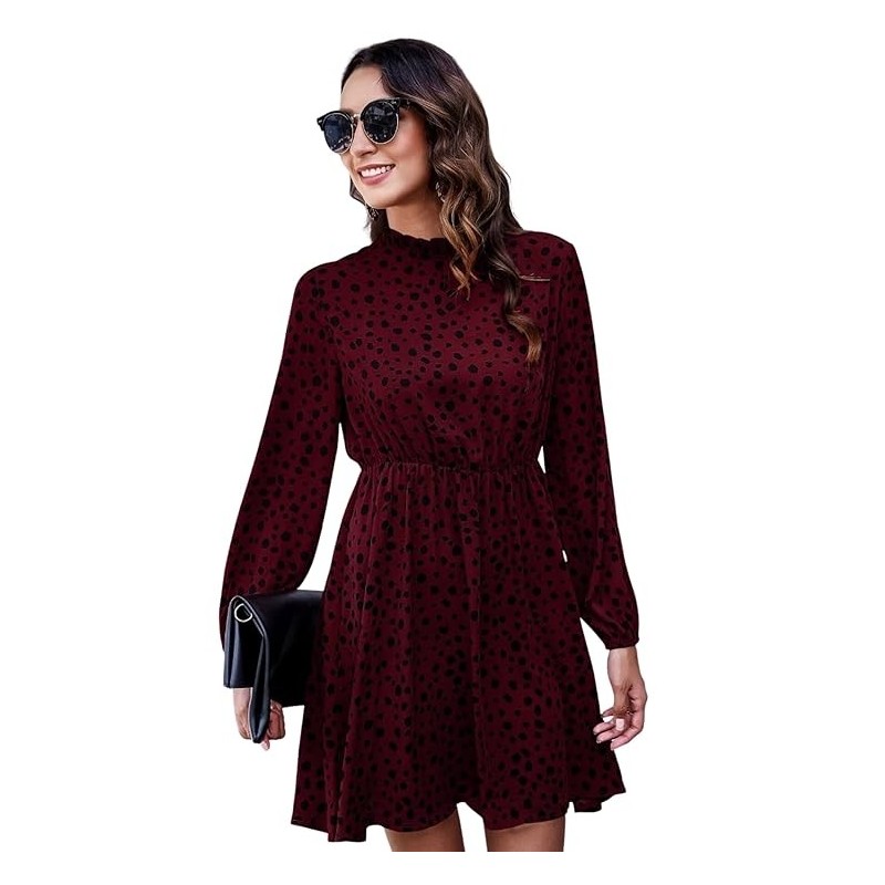 Women's Rayon Full Sleeve A-Line Knee-Length Western Dresses for Women or Girls Women's Rayon Full Sleeve A-Line Knee-Length Western Dresses for Women or Girls
