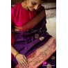 Red Kanchipuram Banarasi Silk Blend Woven Jacquard Saree for Women Red Kanchipuram Banarasi Silk Blend Woven Jacquard Saree for Women