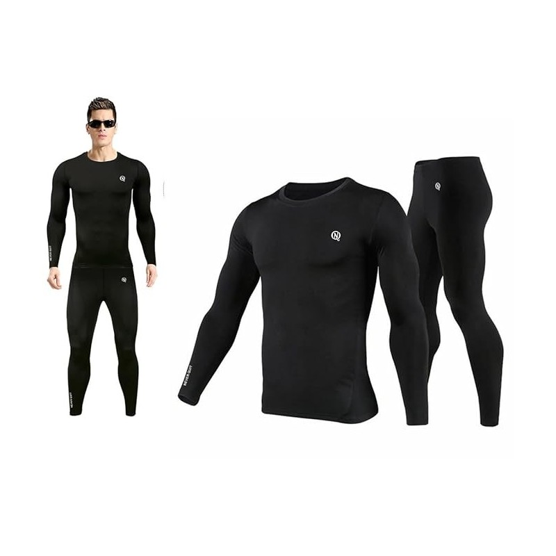 Men's Sports Running Set Compression Shirt + Pants Skin-Tight
