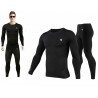 Men's Sports Running Set Compression Shirt + Pants Skin-Tight