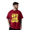 Men's Oversized Cottonblend Half Sleeve Printed Tshirt