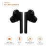 Bluetooth 5.0 Truly Wireless in Ear Earbuds, Touch Controls, Voice Assistant, Optional Single Side Use Black Bluetooth 5.0 Truly Wireless in Ear Earbuds, Touch Controls, Voice Assistant, Optional Single Side Use Black