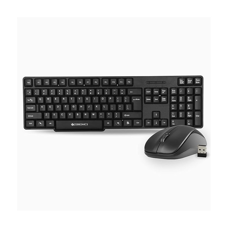 107 USB Wireless Keyboard and Mouse Set with Nano Receiver (Black) 107 USB Wireless Keyboard and Mouse Set with Nano Receiver (Black)