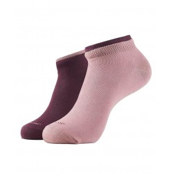 Women's Compact Cotton Stretch Solid Low Show Modern Socks (Pack of 2)