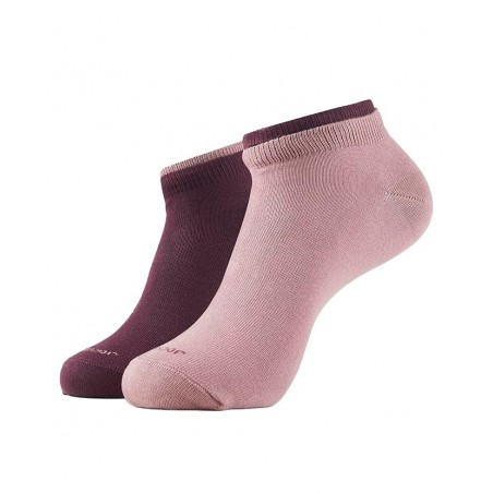 Women's Compact Cotton Stretch Solid Low Show Modern Socks (Pack of 2)