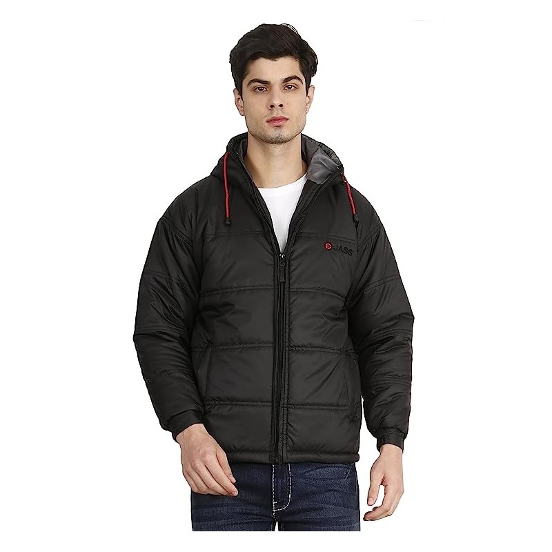 Men's Polyester Standard Length Bomber Jacket Men's Polyester Standard Length Bomber Jacket